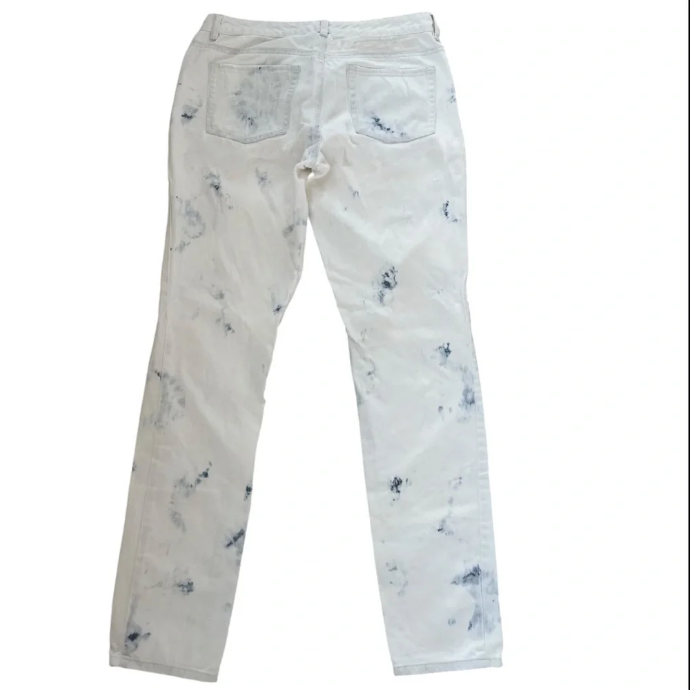 Michael Kors Bleached & Distressed Low Rise Jeans